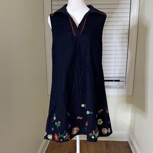 Embroidered Sleeveless dress